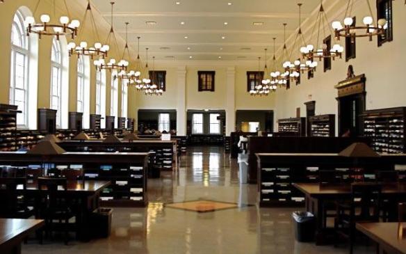 The Emory Library reading room